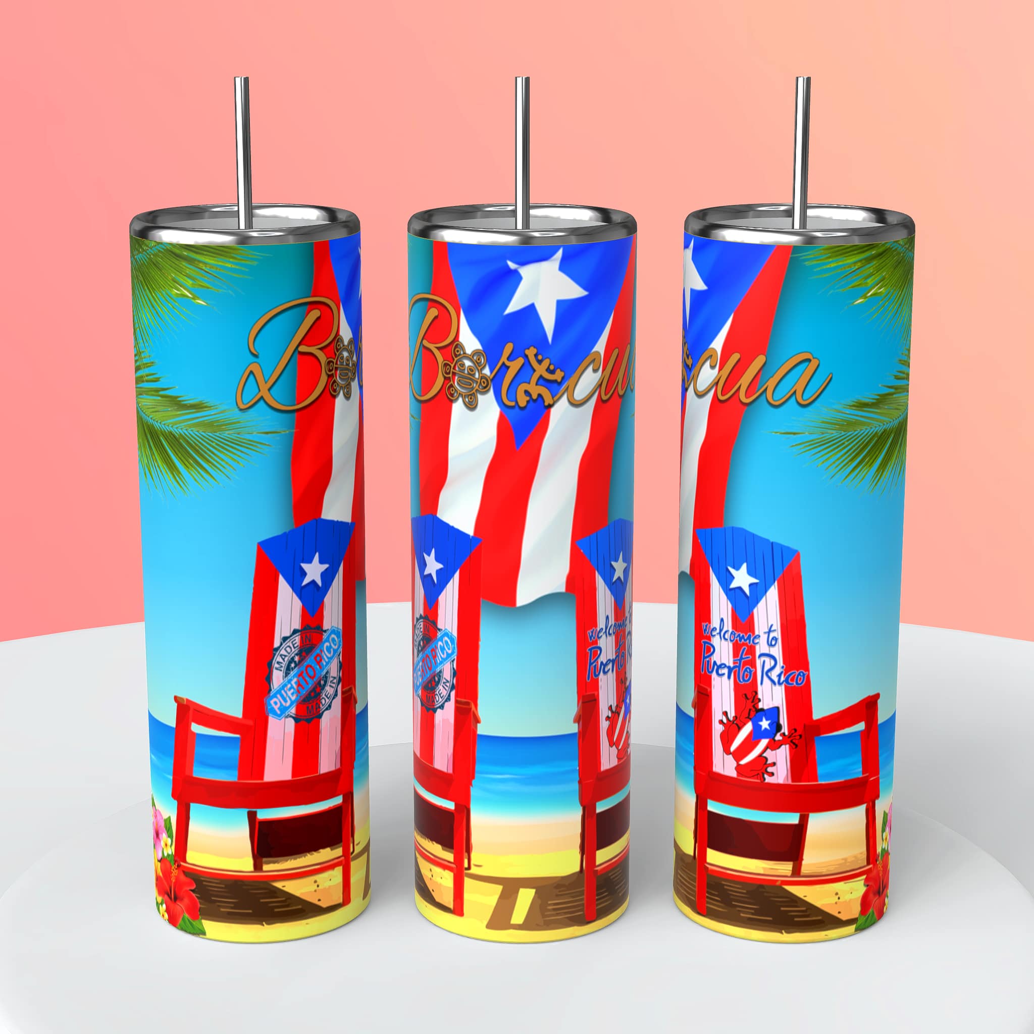 Boriqua Plain Tumbler