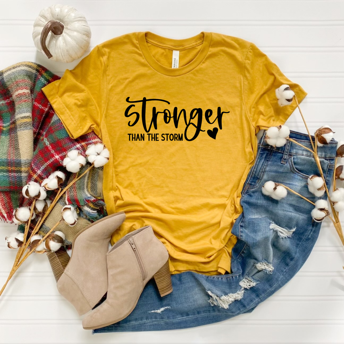 Stronger than the storm screen print transfer